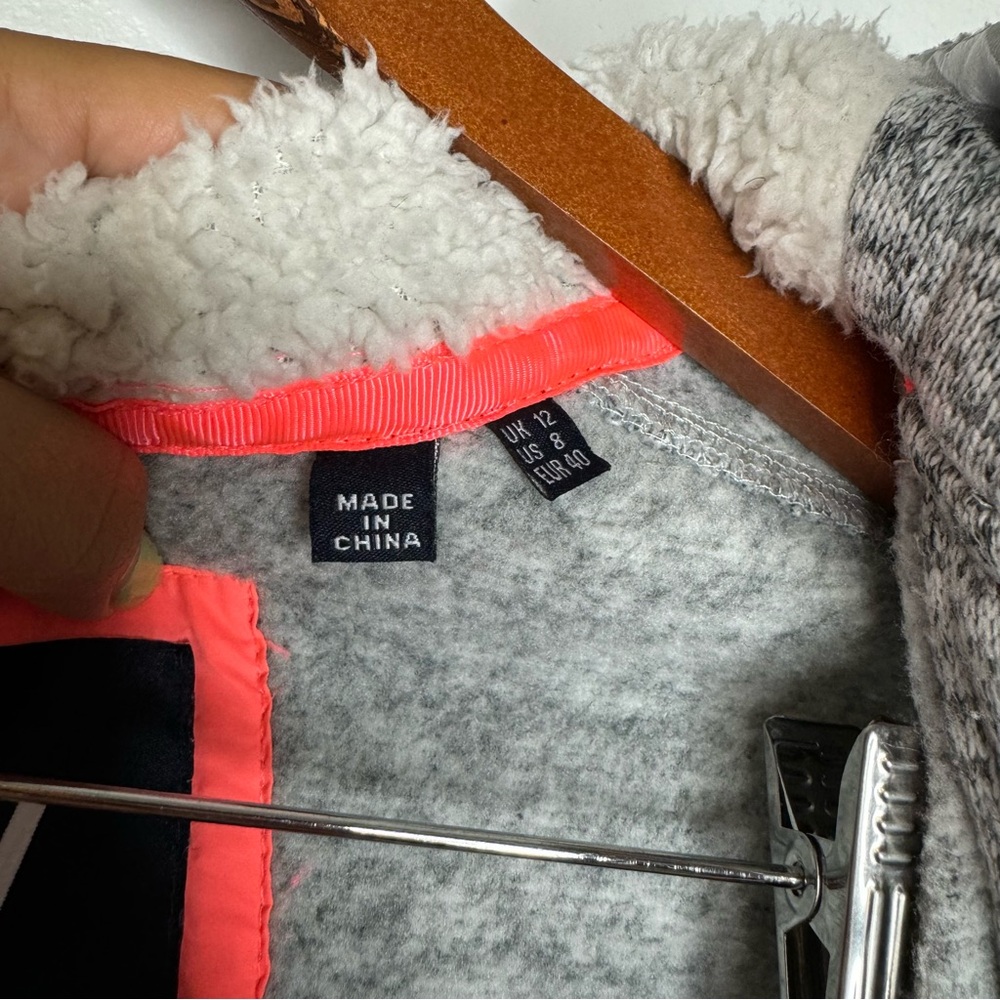 Superdry Gray Storm Colour Pop Zip Hoodie - Picture 8 of 9